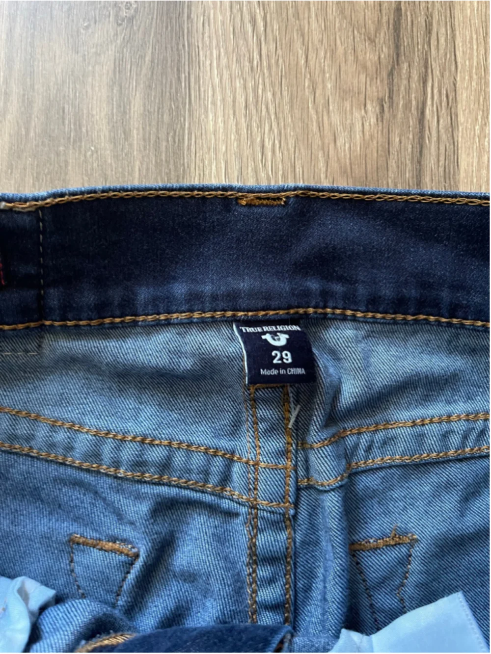 Men's True Religion Slim Jeans, Waist 29, Blue inseam 31